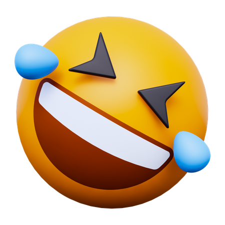 Laugh Emoji  3D Icon