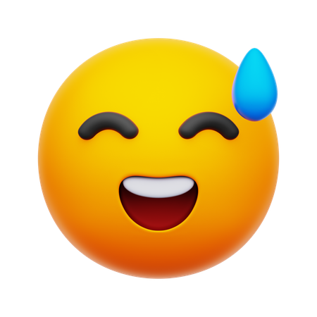 Laugh Emoji  3D Icon