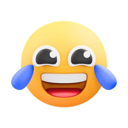 Laugh emoji  3D Icon