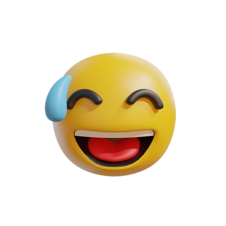 Laugh Face  3D Icon