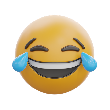 Laugh Face With Tears Of Joy  3D Icon