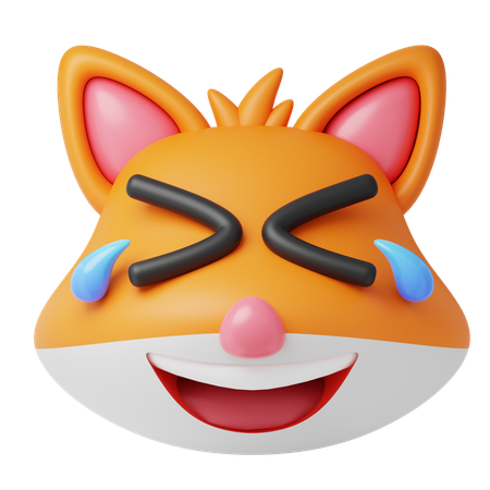 Laugh Fox  3D Icon