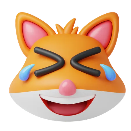 Laugh Fox  3D Icon