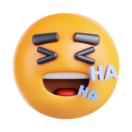 Laugh Happily  3D Icon
