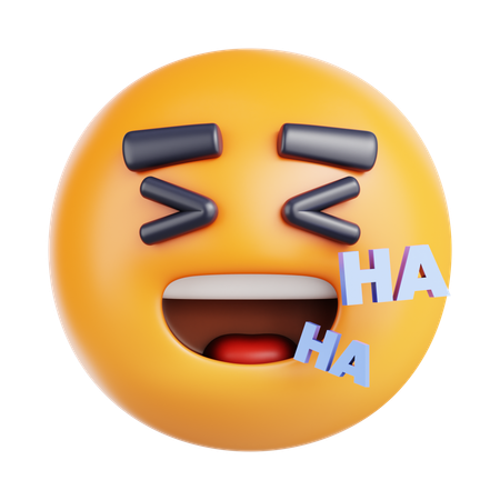 Laugh Happily  3D Icon