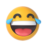 3d laughing emoji