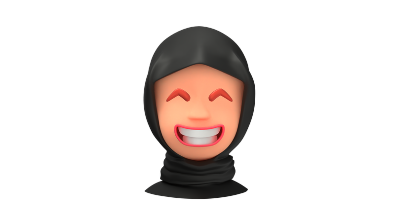 Laughing Arab Woman emoji  3D Emoji