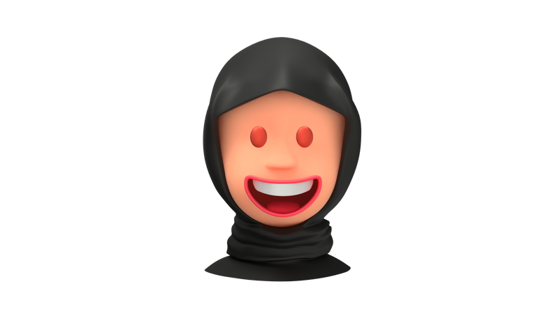 Laughing Arab Woman emoji  3D Emoji