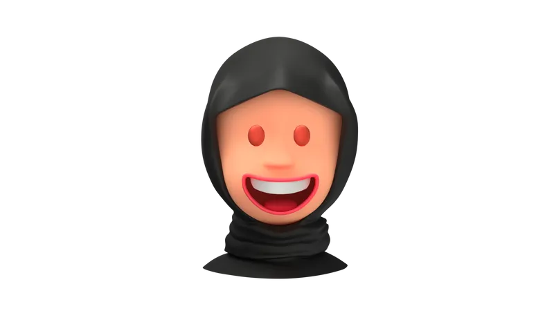 Laughing Arab Woman emoji  3D Emoji