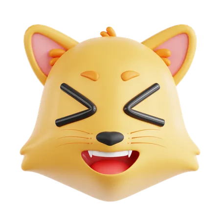 Laughing Cat  3D Icon