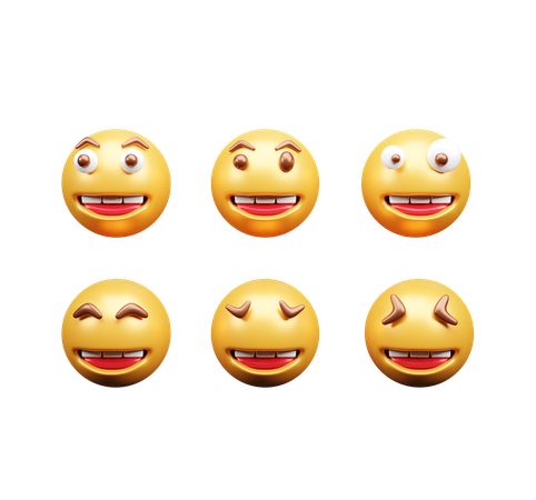 Laughing emoji  3D Icon