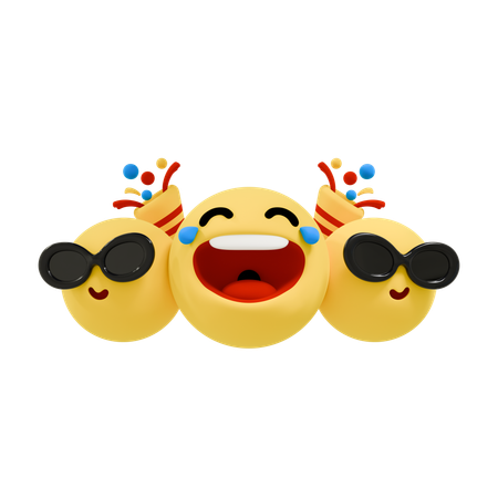 Laughing Emoji  3D Icon