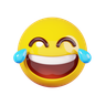 3d for laughing emoji