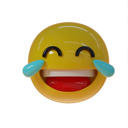 Laughing Emoji Really Loud  3D Icon