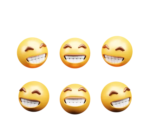 Laughing expression  3D Icon