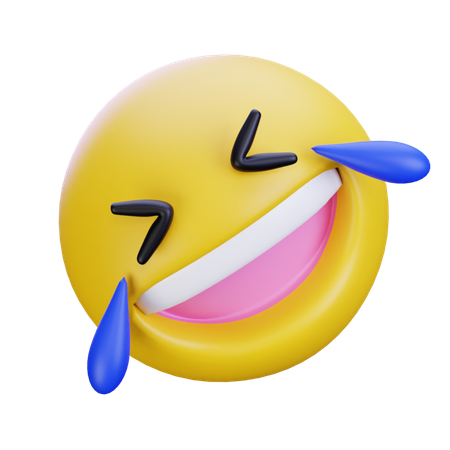 笑っている顔の絵文字  3D Icon