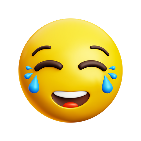 Laughing Face With Tears  3D Icon