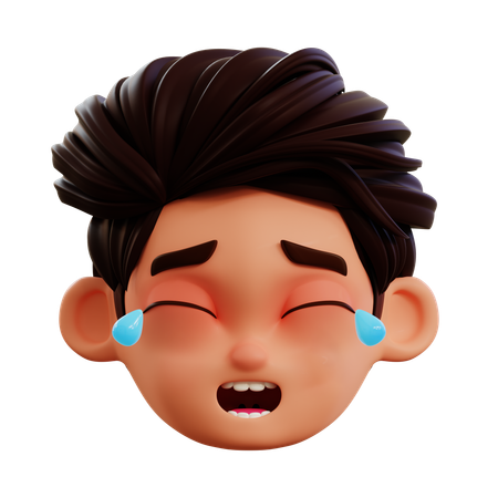 Laughing Out Loud Emoji  3D Icon