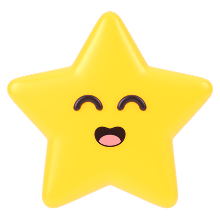 Laughing Star  3D Icon