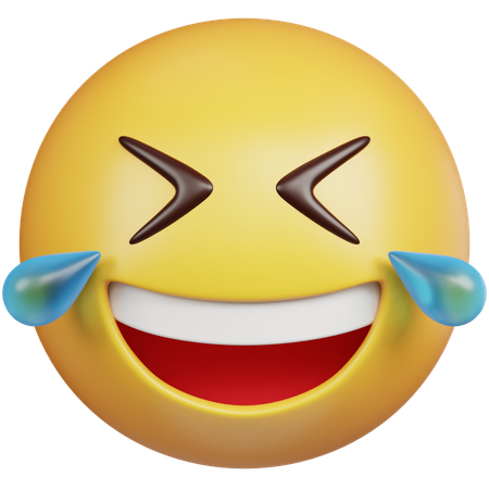Laughing Tears Emoji  3D Icon