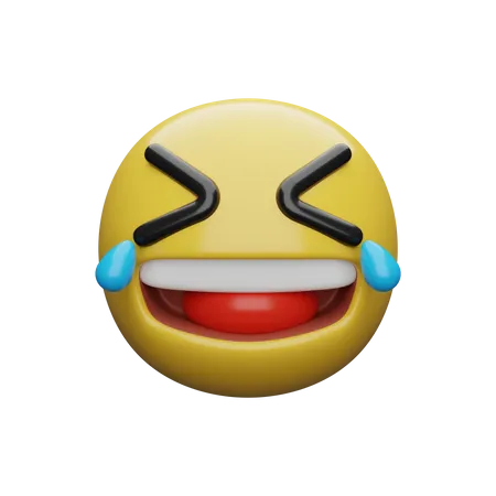 Laughing With Tears  3D Emoji