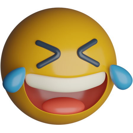 Laughing With Tears  3D Icon