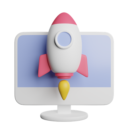 Launch  3D Icon