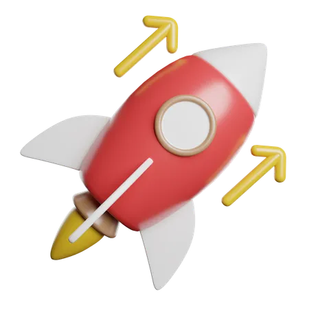 Launch  3D Icon