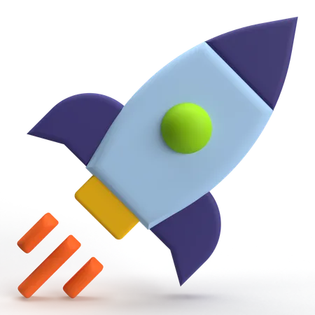 Launch  3D Icon