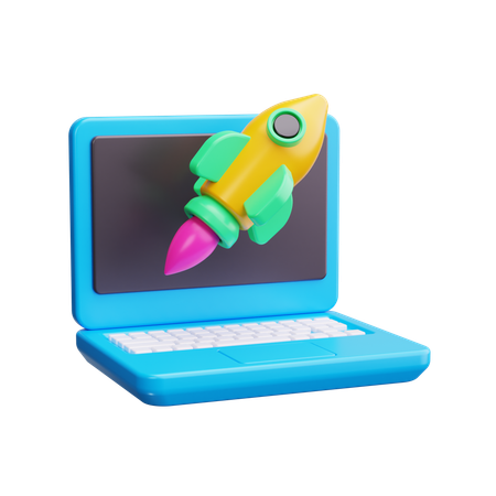 Launch  3D Icon