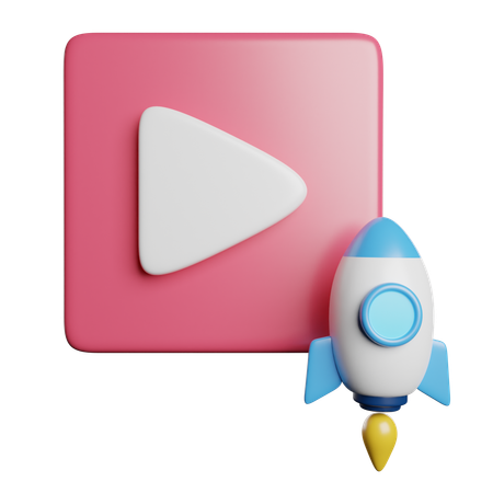 Launch  3D Icon