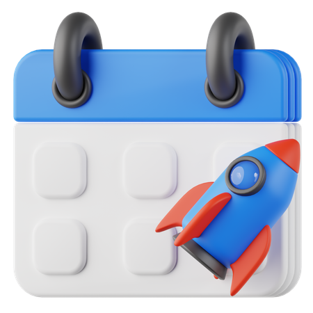 Launch Date  3D Icon
