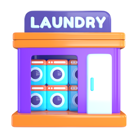 Laundromat  3D Icon