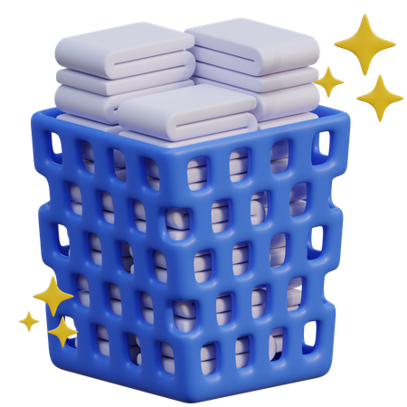 Laundry Basket  3D Icon