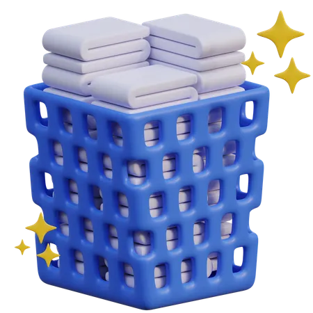 Laundry Basket  3D Icon