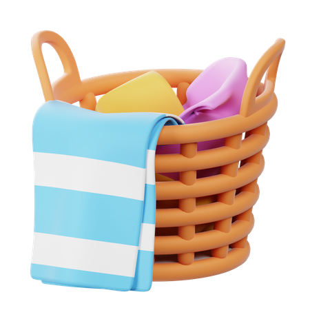 Laundry Basket  3D Icon