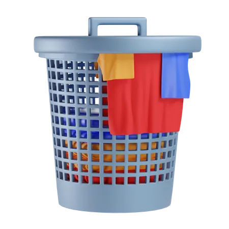 Laundry Bucket  3D Icon