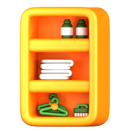 Laundry Cabinet  3D Icon