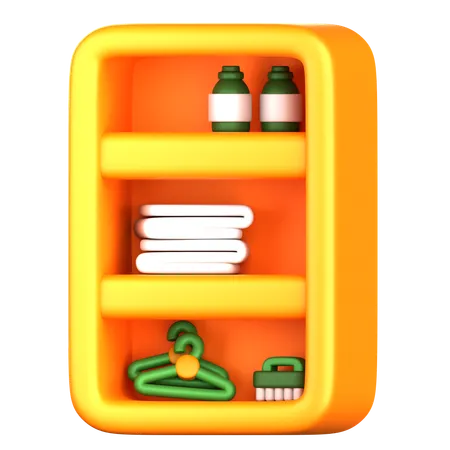 Laundry Cabinet  3D Icon