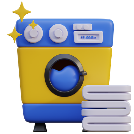 Laundry Machine  3D Icon