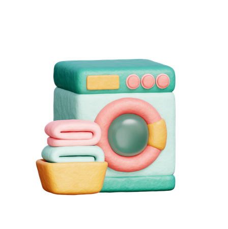 Laundry Machine  3D Icon