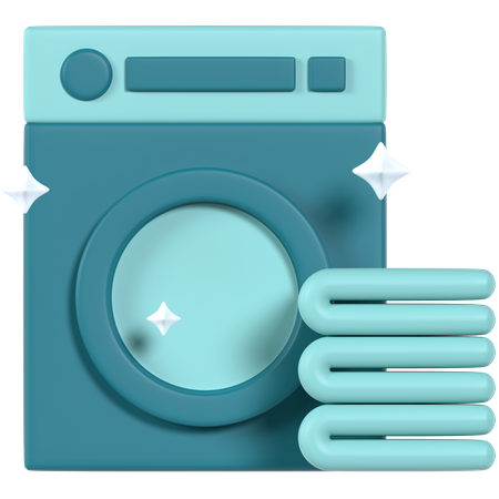 Laundry Machine 3D Icon