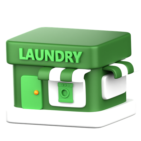 Laundry Shop  3D Icon