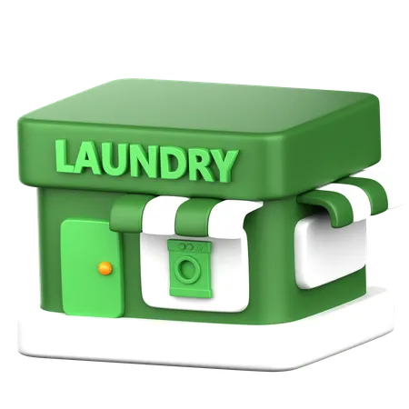 Laundry Shop  3D Icon