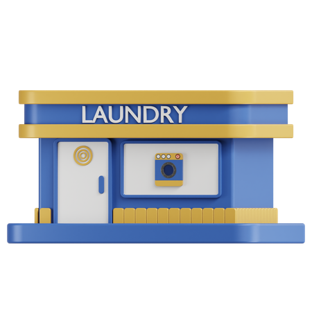 Laundry Shop  3D Icon