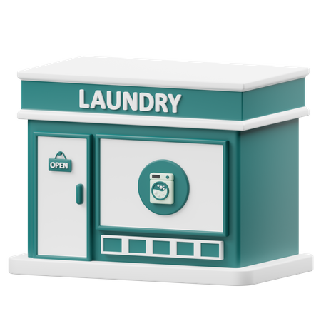 Laundry Shop  3D Icon