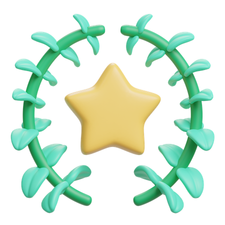 월계관  3D Icon