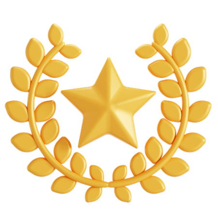 월계관  3D Icon