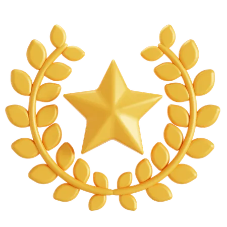 월계관  3D Icon