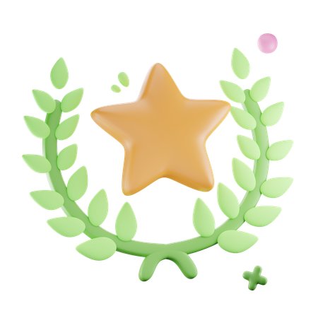 Laurel Wreath  3D Icon